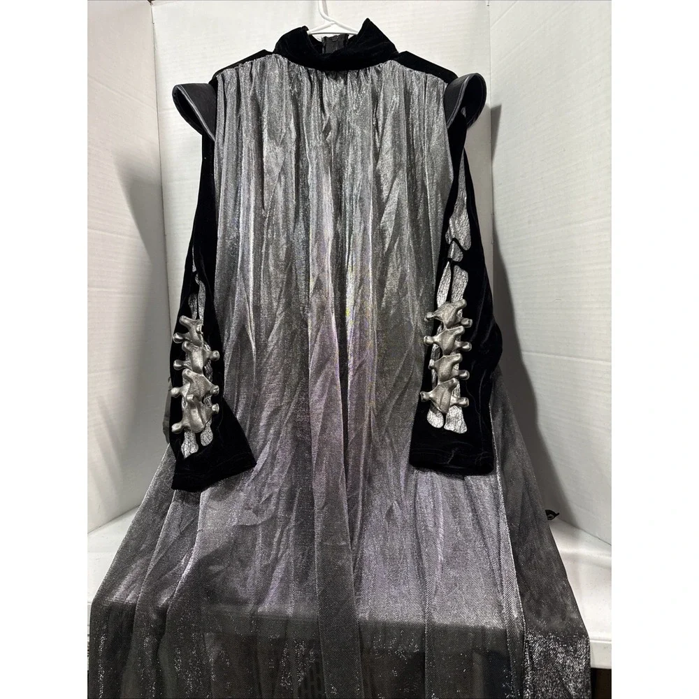 Spirit Halloween Costume Deluxe Skeleton King Shirt w/ Attached 55